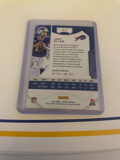 Josh Allen Buffalo Bills 2021 Panini Playoff