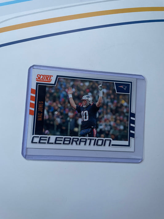 Mac Jones New England Patriots Celebration card