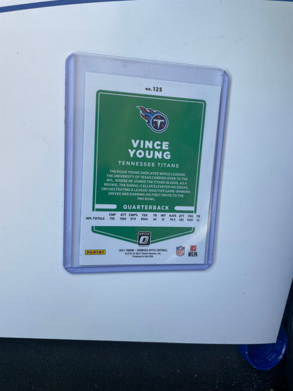 Vince Young Tennessee Titans 2021 Donruss Optic