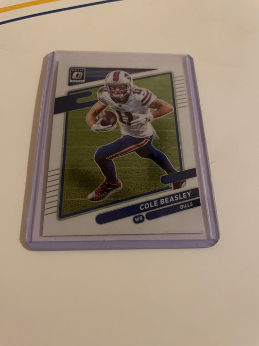 Cole Beasley Buffalo Bills 2021 Donruss Optic