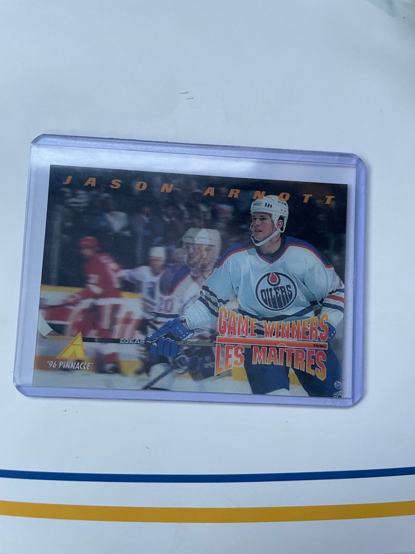 Jason Arnott Edmonton Oilers 1996 3d Pinnacle