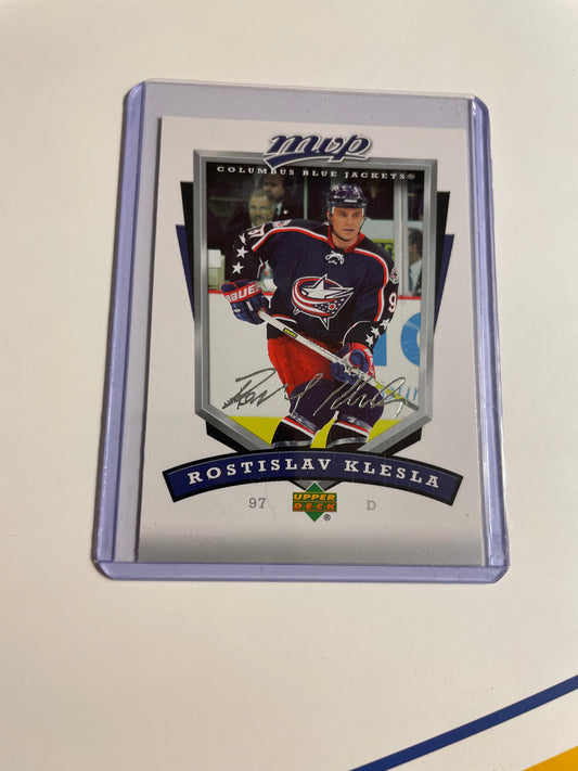 Rostislav Klesla Columbus Blue Jackets 2006 Upper Deck MVP